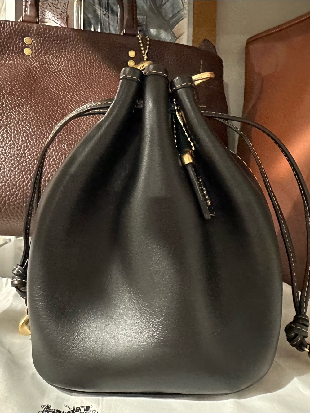 Coach Black Camila Bucket Bag - Picture 2 of 8